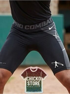 Nike Pro Combat Hyperstrong Padded Compression Shorts Black Grey Men’s S Dri-Fit
